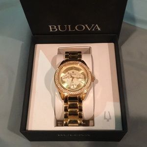 Brand New Diamond Accent Bulova Gold Women’s Watch